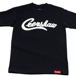 NWT The Marathon Clothing Black Crenshaw Short Sleeve Tee